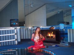 Milf MoonAynjl. By the Fire Free Pic 1