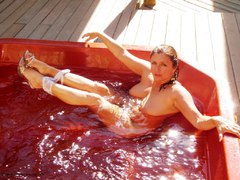 Darling Dana - Outside in the Jacuzzi Free Pic 1