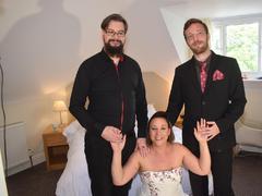 DivineMilfs - Bride Sara Banks gets fucked by hubby and best man Gallery
