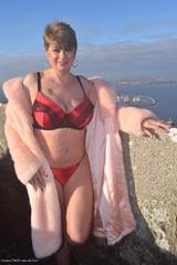 DivineMilfs. Dimonty flashing in a fur coat Free Pic 2