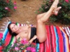 Tanning Among Roses