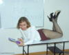 Schoolie in Fishnets