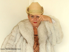 Delicious Lynne - Fur Coat and Bodystocking Gallery